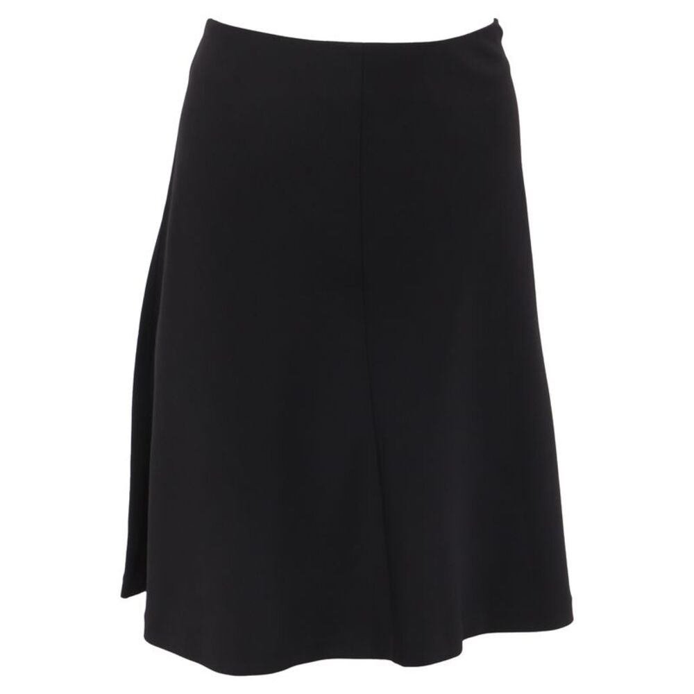Theory Knee Length Skirt in Black Wool
